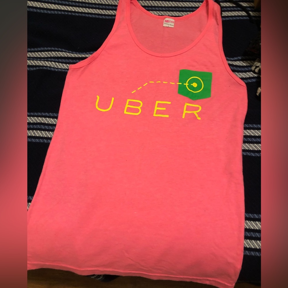 Pink Uber tank top